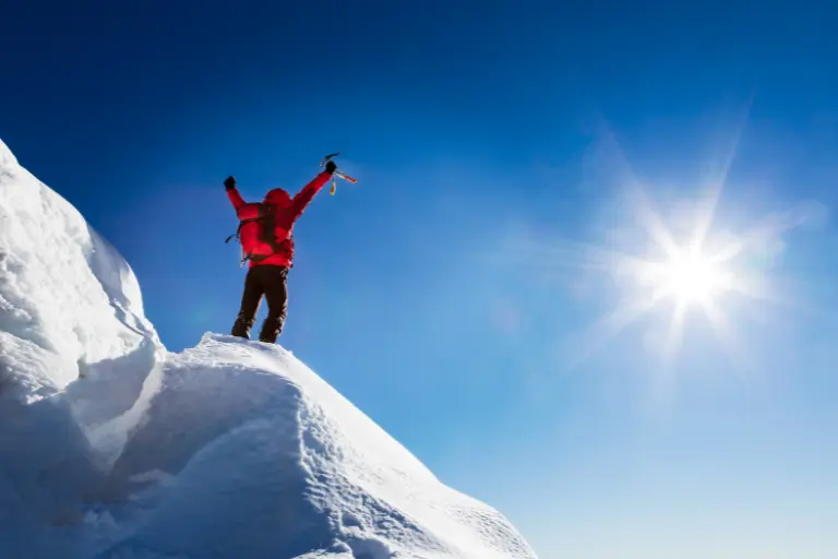 High-altitude mountain trek